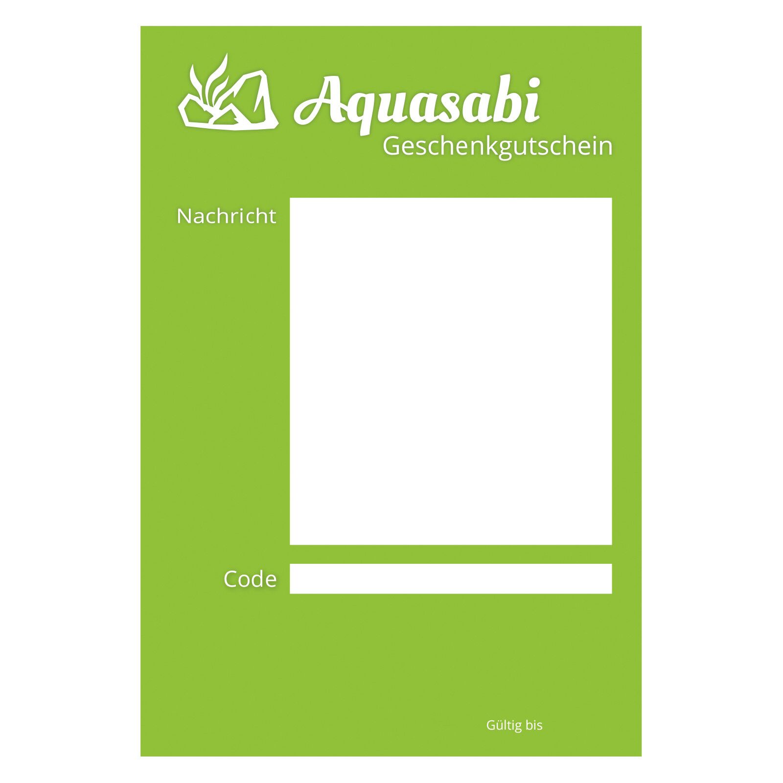 Aquasabi  - 礼品卡